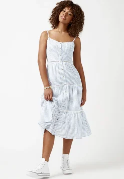 Quinby Tiered Striped Dress - WD0671S