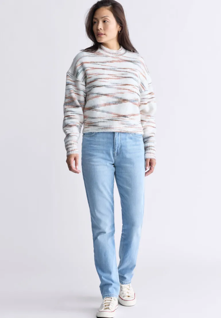 Raya Women's Knit Sweater, Egret White - SW0044F