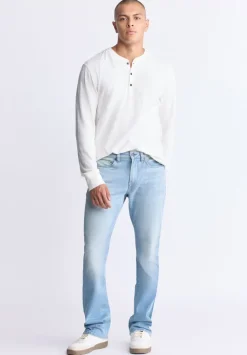 Relaxed Boot Game Men's Vintage Feel Jeans, Light Blue - BM26002