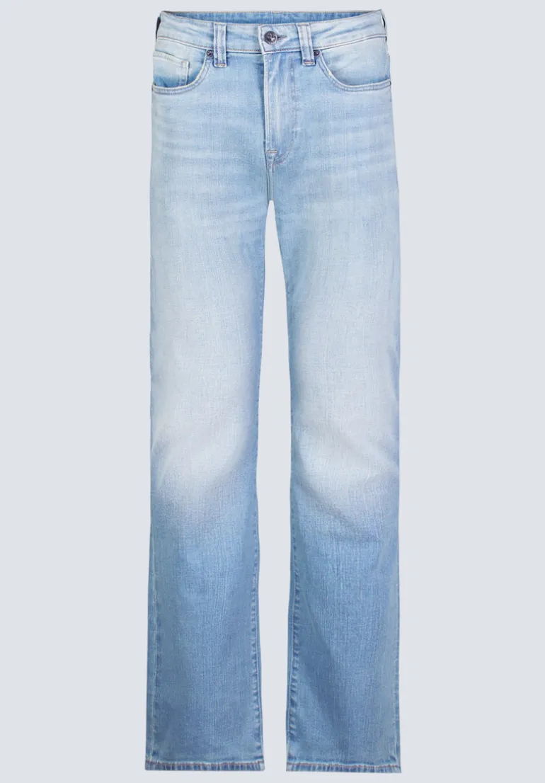 Relaxed Boot Game Men's Vintage Feel Jeans, Light Blue - BM26002