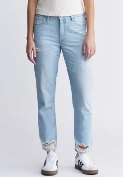 Relaxed Boyfriend Madison Women's Jeans, Distressed Vintage - BL15924