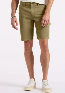 Relaxed Straight Dean Men's Utility Cargo Shorts, Olive - BM26076