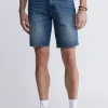 Relaxed Straight Dean Men's Denim Shorts, Vintage Contrasted - BM22968