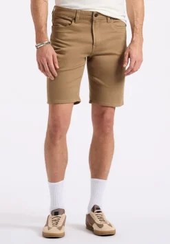 Relaxed Straight Dean Men's Freedom Flex Shorts, Dark Beige - BM26067