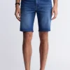 Relaxed Straight Dean Men's Freedom Flex Denim Shorts, Heavily Sanded - BM22949