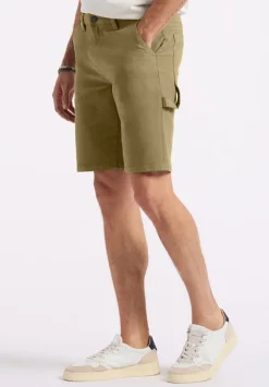 Relaxed Straight Dean Men's Utility Cargo Shorts, Olive - BM26076
