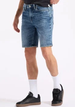 Relaxed Straight Dean Men's Freedom Flex Shorts, Sanded Vintage Indigo - BM26066