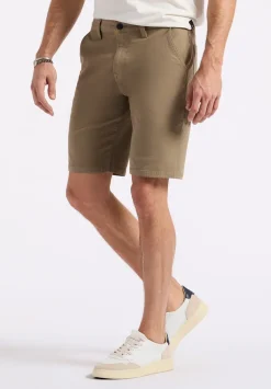 Relaxed Straight Dean Men's Utility Cargo Shorts, Dark Beige - BM26076