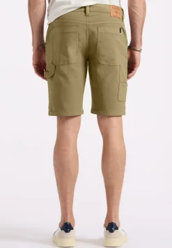 Relaxed Straight Dean Men's Utility Cargo Shorts, Olive - BM26076