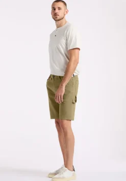 Relaxed Straight Dean Men's Utility Cargo Shorts, Olive - BM26076