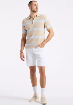 Relaxed Straight Dean Men's Freedom Flex Shorts, White - BM26067