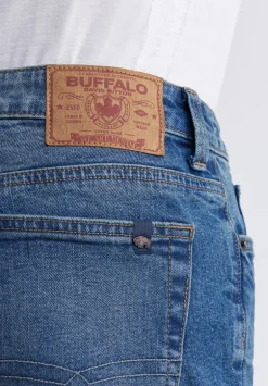 Relaxed Straight Dean Men's Denim Shorts, Vintage Contrasted - BM22968