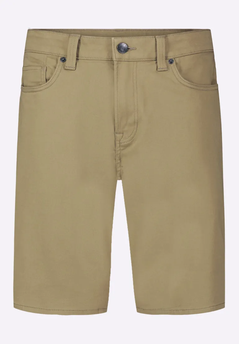 Relaxed Straight Dean Men's Freedom Flex Shorts, Olive Green - BM26067