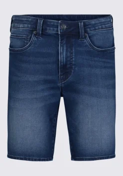 Relaxed Straight Dean Men's Freedom Flex Denim Shorts, Heavily Sanded - BM22949