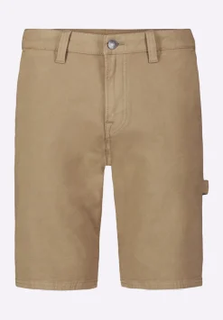 Relaxed Straight Dean Men's Utility Cargo Shorts, Dark Beige - BM26076