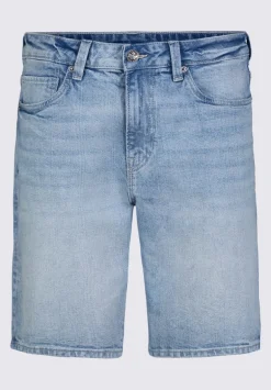 Relaxed Straight Dean Men's Denim Shorts, Authentic Worn - BM22952
