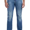 Relaxed Straight Driven Crinkled and Sanded Jeans - BM22829