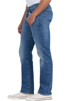 Relaxed Straight Driven Crinkled and Sanded Jeans - BM22829