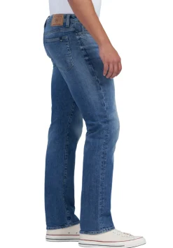 Relaxed Straight Driven Crinkled and Sanded Jeans - BM22829