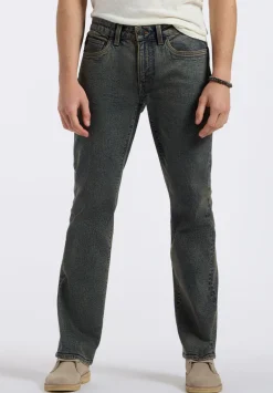 Relaxed Straight Driven Men's Jeans, Authentic Worn Indigo - BM26074