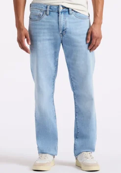 Relaxed Straight Driven Men's Jeans, Light Blue - BM26082