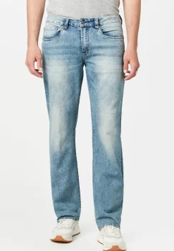 Relaxed Straight Driven Men's Jeans in Sandblasted Light Blue - BM20606