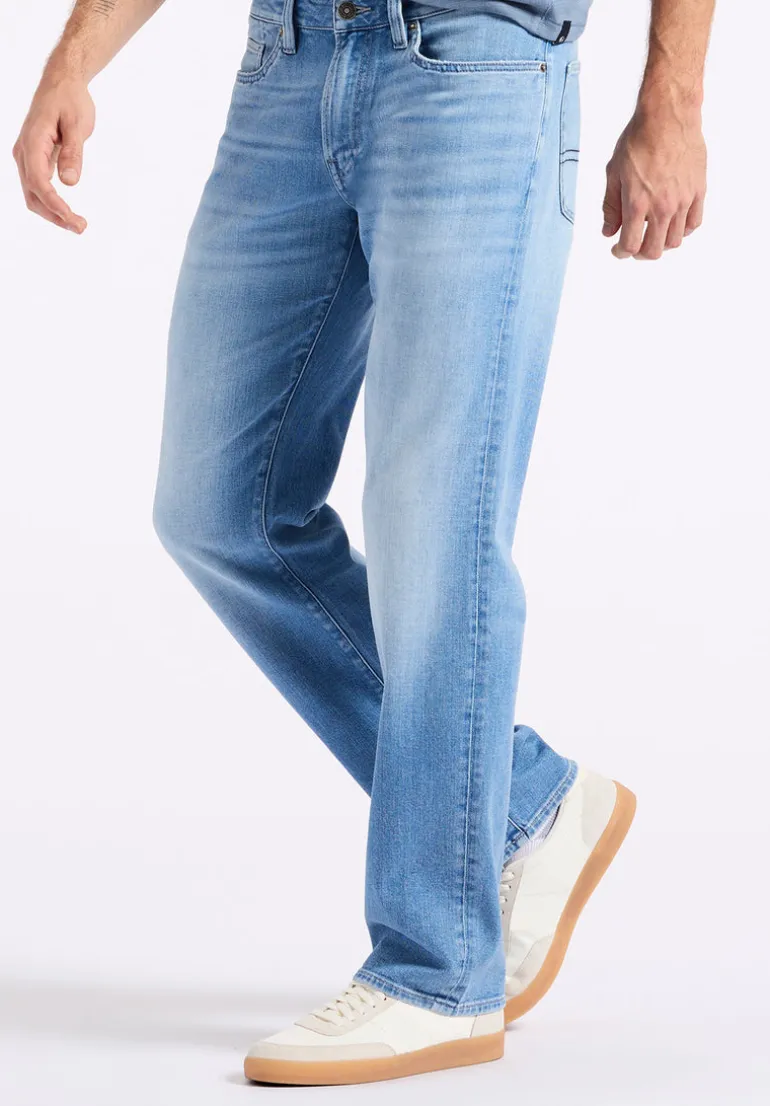 Relaxed Straight Driven Men's Jeans, Vintage Blue - BM26083