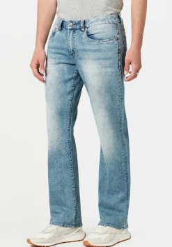 Relaxed Straight Driven Men's Jeans in Sandblasted Light Blue - BM20606