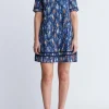 Risette Women’s Printed Dress in Navy - WD0039P