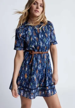 Risette Women’s Printed Dress in Navy - WD0039P