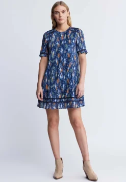 Risette Women’s Printed Dress in Navy - WD0039P