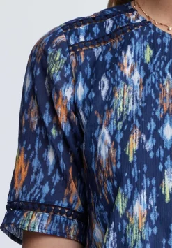 Risette Women’s Printed Dress in Navy - WD0039P