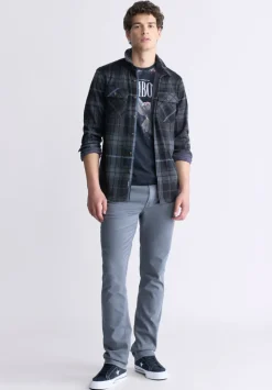 Samme Men's Blanket Shirt in Black Plaid - BM24305