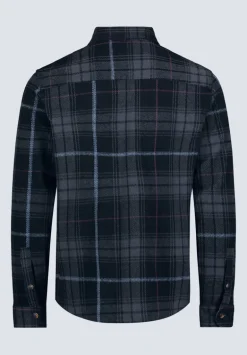 Samme Men's Blanket Shirt in Black Plaid - BM24305