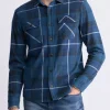 Samme Men's Plaid Blanket Shirt, Whale - BM24461