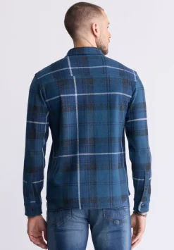 Samme Men's Plaid Blanket Shirt, Whale - BM24461