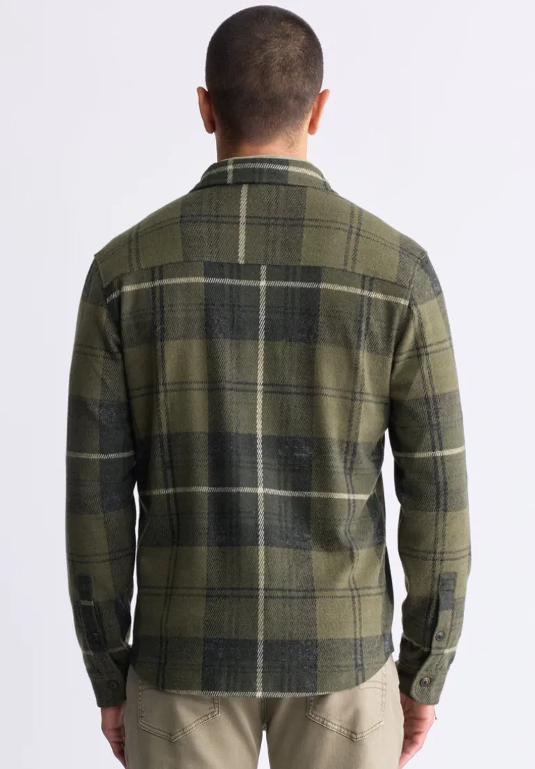 Samme Men's Plaid Blanket Shirt, Fern Green - BM24461