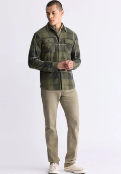 Samme Men's Plaid Blanket Shirt, Fern Green - BM24461