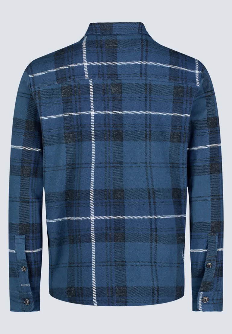 Samme Men's Plaid Blanket Shirt, Whale - BM24461