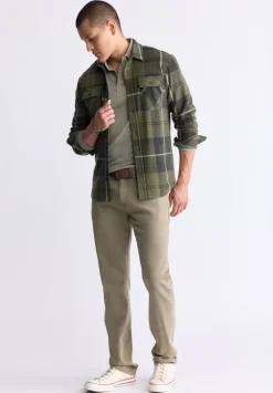 Samme Men's Plaid Blanket Shirt, Fern Green - BM24461