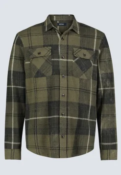 Samme Men's Plaid Blanket Shirt, Fern Green - BM24461