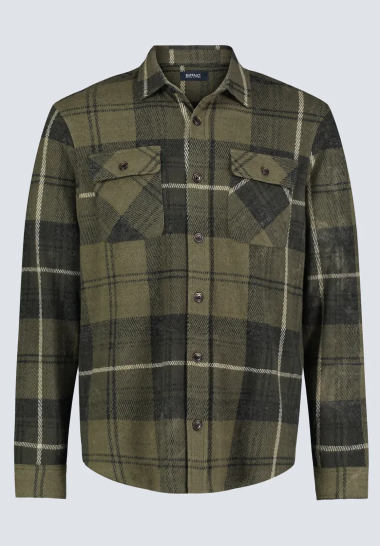 Samme Men's Plaid Blanket Shirt, Fern Green - BM24461
