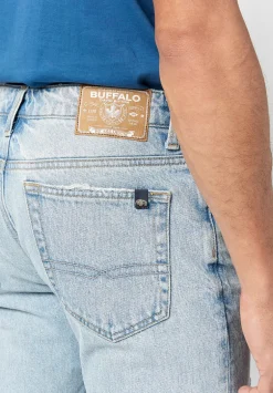 Sanded Relaxed Straight Driven Men's Jeans - BM22754