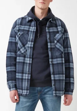 Sandis Fleece Shacket in Mirage Plaid - BPM14426