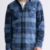 Sebbe Men's Blanket Shirt in Whale Plaid - BM24306