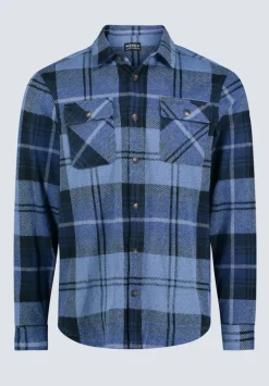Sebbe Men's Blanket Shirt in Whale Plaid - BM24306
