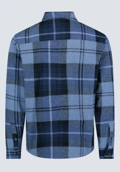 Sebbe Men's Blanket Shirt in Whale Plaid - BM24306