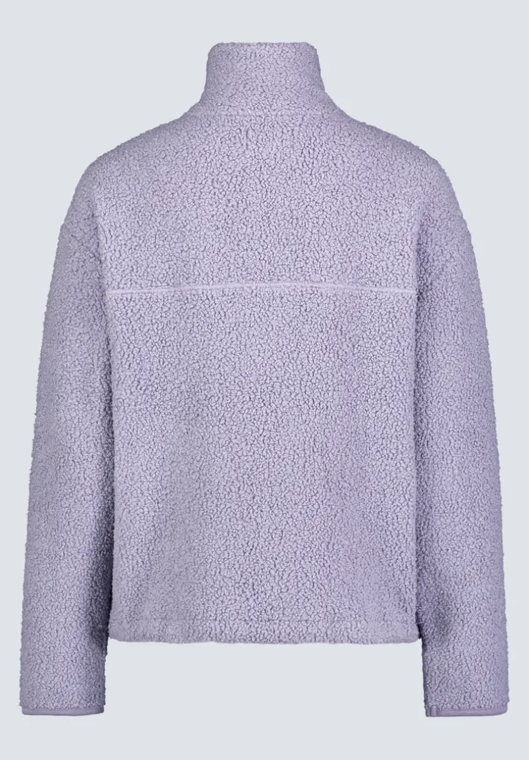 Sena Women's Sherpa Jacket with Chest Pocket, Thistle Purple - JK0036F