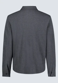 Sigge Men's Long-Sleeve Blanket Shirt with Chest Pockets, Charcoal - BM24460