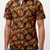 Simad Short-Sleeve Print Shirt, Dusty Orange - BM23916